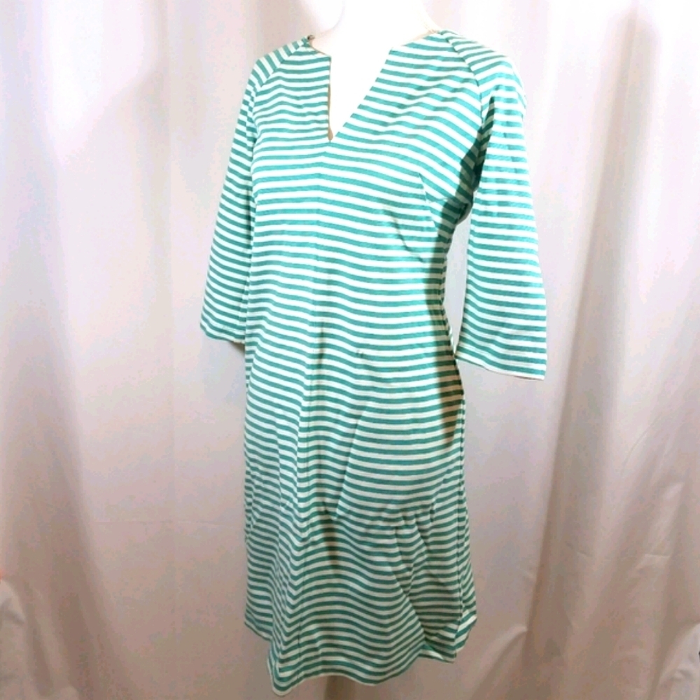 Lesley Evers S 3/4 Striped Dress NWOT